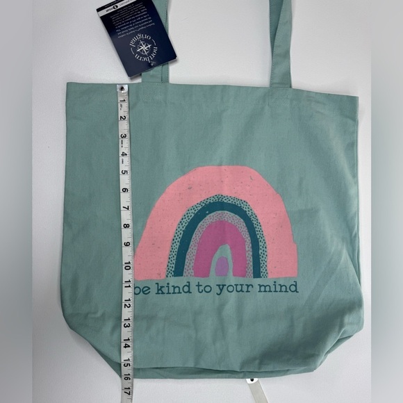 NWT Northern Original Rainbow “Be Kind To Your Mind” Canvas Original Tote - Picture 4 of 8